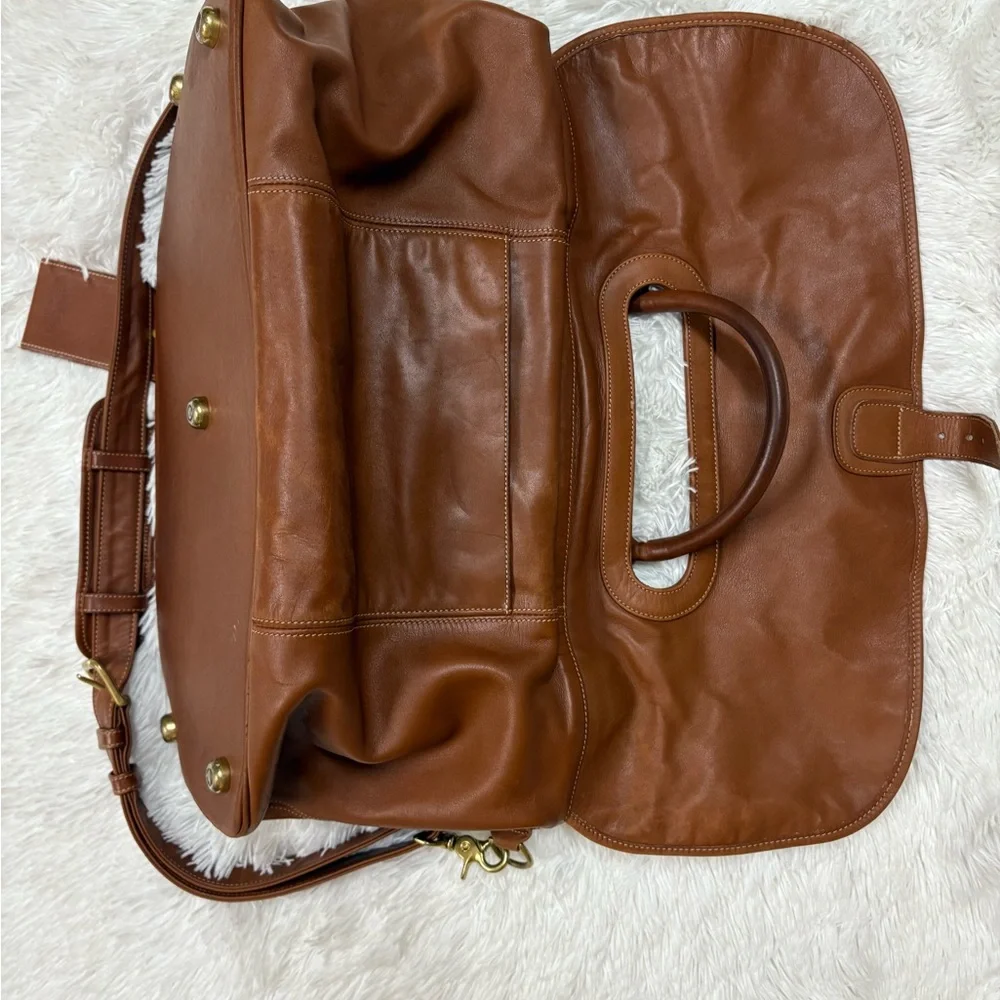 Coach Brown Leather Messenger Bag